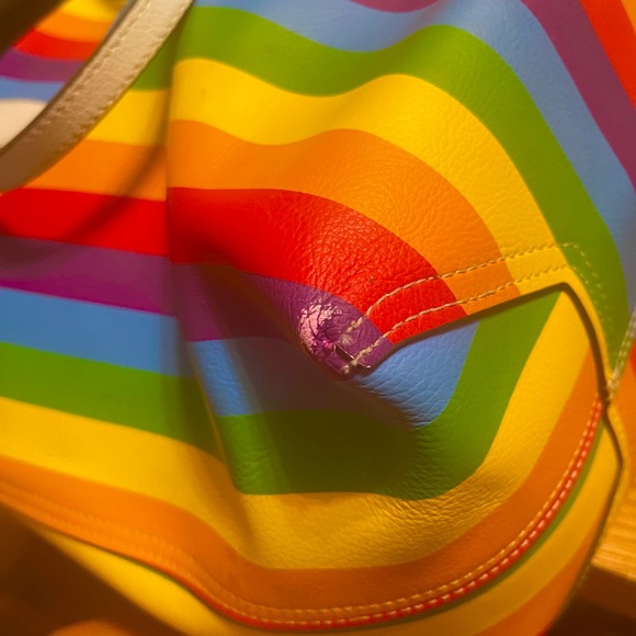 Reversible Kate Spade Rainbow purse/tote - Picture 3 of 8